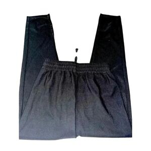 Classic Black Elastic Waist Comfort Pants Casual Loungewear Joggers B55